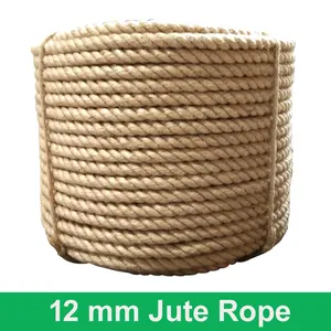 Cuerda de cáñamo y sisal de 3 hebras, venta al por mayor desde el fabricante de Brasil, yute
