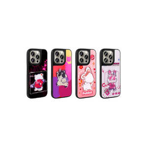 Coque de protection premium en silicone gaufré avec motif emblématique pour iPhone 15 Pro, étui lumineux de dessin animé - Matériau PC rigide A53 XR - Product Image 3