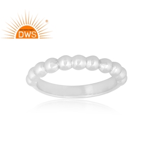 Anillo de banda hecho a mano de plata esterlina fina de la mejor calidad, joyería personalizada para mujer, regalo para ella - Product Image 1