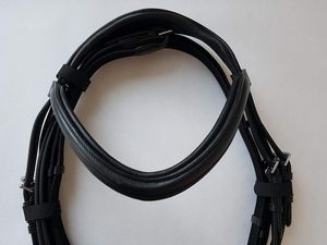 Bridon anatomique haut de gamme pour cheval islandais, en cuir véritable avec embout de tête et bride rembourrés, conçu pour le confort. - Product Image 3