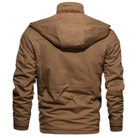 Veste coupe-vent noire imperméable surdimensionnée pour homme, réfléchissante 3M, avec capuche, pour la saison hivernale, service OEM personnalisé