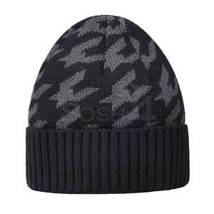 Custom Printed Logo Wholesale Winter Beanie <b>Hat</b> 100% Wool High Quality Jacquard Common Unisex Adults Made in Pakistan - Product Image 1