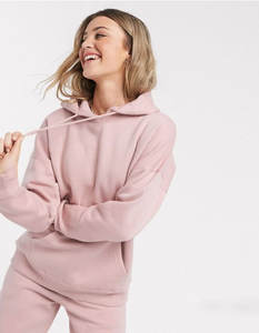 Conjunto de 2 piezas al por mayor de ropa deportiva 2025 conjuntos de joggers de entrenamiento chándales de algodón personalizados para mujer Sudadera con capucha y bolsillos - Product Image 1