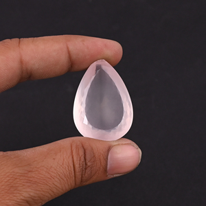 Quartz rose naturel 39X24MM coupe poire normale 80.70Cts 1 pièce pierre précieuse pour la fabrication de bijoux - Product Image 5