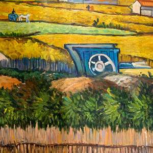 27x70 pollici dipinti a olio 100% campo classico dipinto a mano in cristallo astratto paesaggio marino materiale arte della parete per la decorazione del soggiorno - Product Image 5