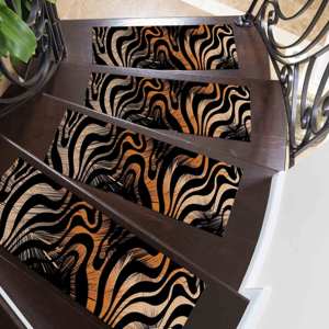 Tapis imprimé motif escalier : Tapis ethnique Navajo Aztec moderne pour couloir, cadeau de luxe, doux, lavable en machine, tapis d'escalier - Product Image 4