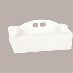 Boîte en carton fibreux blanc LUCGEL H60 mm, 210x150, forme rectangulaire, 10 pièces, matériaux recyclés, avec poignée pour l'emballage alimentaire - Product Image 4