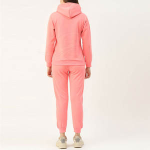 Nouvelle Collection 2024 – Survêtement 2 Pièces à Capuche Tendance pour Femme – Tenue de Sport Décontractée avec Haut Uni et Passepoil – Respirant – Longueur Genou – Hiver - Product Image 3