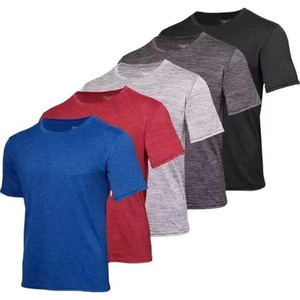 T-shirt en Polyester à séchage rapide pour homme, vêtement d'entraînement, d'athlétisme, de Gym et de Sport - Product Image 2