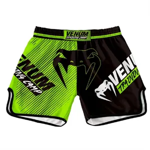 Shorts de boxe pour hommes, shorts de combat Sanda, MMA, boxe thaïlandaise, vêtements de performance d'arts martiaux, shorts d'entraînement de fitness - Product Image 1