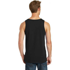 OEM personalizado al por mayor Slim Fit cuello redondo algodón camisetas sin mangas negro ropa de hombre de talla grande sin mangas de los hombres camisetas sin mangas de verano - Product Image 2