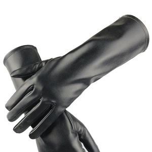 Vente en gros de manteaux en cuir longs pour femmes, design personnalisé, mode, fête, opéra, hiver, en peau de mouton, longueur coude, décontracté, quotidien, extérieur - Product Image 3