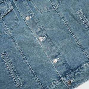 Diseño personalizado 100% Algodón Hecho Unisex Jeans Chaqueta Peso ligero Calidad superior Jeans Chaqueta para Unisex - Product Image 4