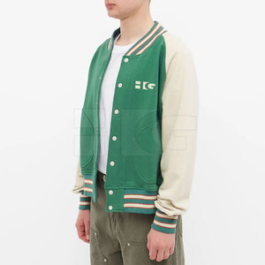 Custom Design High Quality Stand Collar Winter Letterman <b>Jackets</b> Casual Wear <b>Men</b> <b>Long</b> Sleeve - Product Image 2