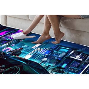 Futuristic Street Printed <b>Rug</b>: Modern, Cyberpunk, <b>Non</b> <b>Slip</b>, Game Character,Goblen <b>Rug</b> - Product Image 4