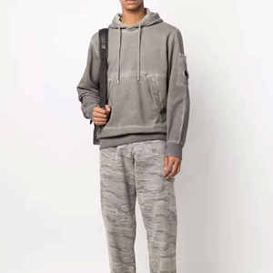 Última llegada logotipo personalizado lavado con ácido sudaderas con capucha para hombres pulóver ropa universitaria uso al aire libre suministro directo de fábrica hombres sudaderas con capucha - Product Image 2