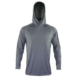Camisa de Pesca con Capucha para Hombre, Manga Larga, Protección UV, Secado Rápido, Poliéster, Color Sólido, Estilo Pullover - Product Image 1