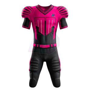 Conjunto de Uniforme de Fútbol Americano, Corto, Transpirable, Suave, Elástico, Material de Poliéster y Elastano, Diseñado para Entrenamientos de Equipo, Partidos Escolares - Product Image 2