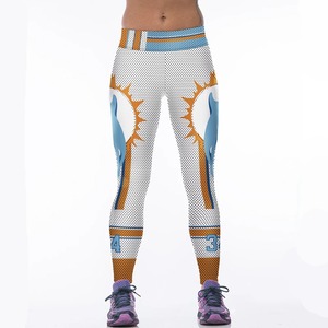 Leggings de gimnasio elásticos de talla grande para mujer, pantalones informales con estampado de entrenamiento, diseño de cielo cósmico de galaxia de fantasía, cintura de punto transpirable - Product Image 2