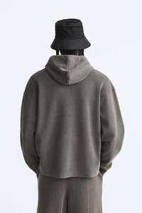 Vente en gros de survêtements de sport pour hommes avec logo vierge solide pour l'hiver/Ensemble sweat à capuche et jogging avec broderie imprimée - Product Image 5