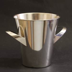 Expensive Metal <b>Champagne</b> Ice <b>Bucket</b> <b>With</b> Nickle Plated Finishing Wine Cooler <b>With</b> Stylish Wooden <b>Stand</b> Base & Handle Chiller - Product Image 5