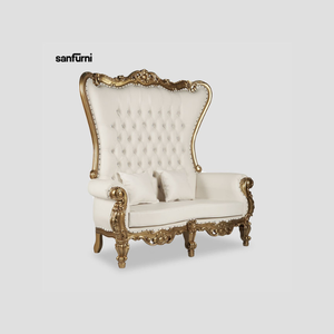 Prix de gros deux sièges chaise trône teck acajou Sungkai Mindi Jackfruit chêne hêtre bouleau frêne chaise de salle à manger nouvelle fabrication - Product Image 1