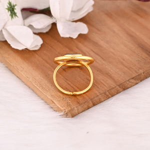 Anillo Ajustable de Plata de Ley 925 Más Vendido, con Piedra Preciosa de Granate de Mozambique, Chapado en Oro, Accesorios de Joyería al por Mayor, para Uso en el Dedo - Product Image 3