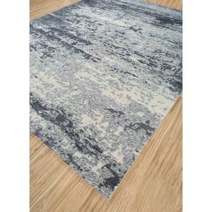 Entropy Grey <b>Black</b> Hand Knotted Wool <b>Rug</b> Aiwt-3005 for Home Living Room Hallway Abstract Pattern Rectangle Carpet for Home Floor - Product Image 2
