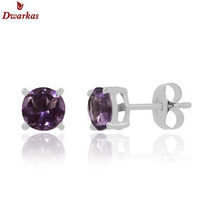 Attractive wholesale jewelry 925 sterling <b>silver</b> amazonite gemstone <b>stud</b> earring for women - Product Image 6