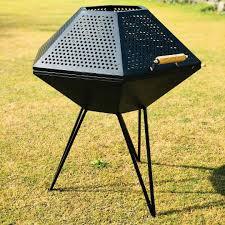 Premium Metal Fire Pit Steel Outdoor Wood Burning Fire Bowl Backyard Patio Heater Garden <b>Camping</b> Design - Product Image 5