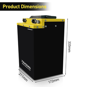 电动摩托车三轮车用72V 50Ah锂离子电池组高能量密度远程电源，带智能BMS - Product Image 2