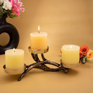Vintage Candle Holder a Nostalgic Touch of Warmth Modern Candle Holder Stylish <b>Lighting</b> for Contemporary <b>Spaces</b> - Product Image 1