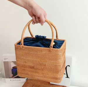 กระเป๋าถือหวายสไตล์เวียดนามสำหรับเดินทาง, กระเป๋าถือแฟชั่นสุดหรูสำหรับฤดูร้อน - Product Image 4