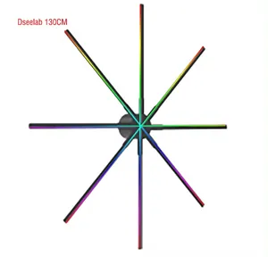 新型广告设备42厘米3D广告全息风扇wifi sd卡上传内容广告显示投影仪3d风扇