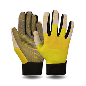 Gants de gardien de but de football en cuir blanc et orange avec maille respirante et adhérence antidérapante pour l'entraînement en extérieur - Product Image 4