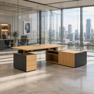 Bureau <span class=keywords><strong>de</strong></span> direction <span class=keywords><strong>avec</strong></span> rangement et <span class=keywords><strong>meuble</strong></span> <span class=keywords><strong>de</strong></span> rangement - Product Image 1