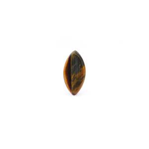 Piedra Preciosa Mineral de Ojo de Tigre Pulida de 4.87 Quilates, Forma Cuadrada Ovalada, Color Amarillo Marrón, Plana, Complementada con Larimar, Piedra Lunar, Turquesa y Ópalo - Product Image 2