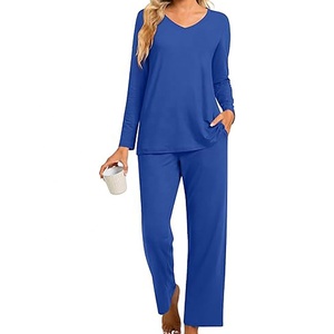 Nouveau Stock Custom Made Satin Sleep Wears High Quality Casual Solid Pattern for Summer and Autumn Low quantité minimale de commande - Product Image 5