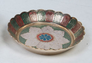 Bol à servir en chocolat en forme de mangue, fait à la main, incurvé, décoratif, pour servir des collations, en métal, au prix de gros - Product Image 6