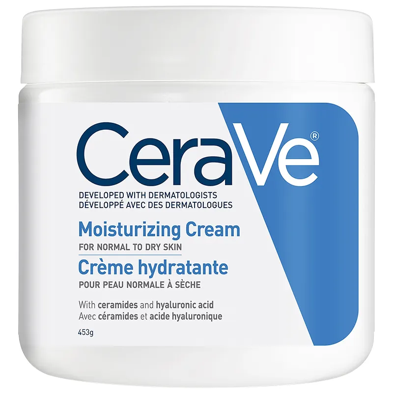 벌크 CeraVe 보습 크림, 보통에서 매우 건조한 피부를 위한 페이스 & 바디 모이스처 라이저, 8 온스 주문 준비 완료.