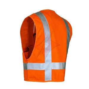 Hi-Vis Ansi Class 1เสื้อกั๊กกันน้ำสำหรับผู้ชายสะท้อนแสงปรับแต่งโลโก้ได้สีชุดทำงานป้องกันความปลอดภัยในการจราจร - Product Image 1