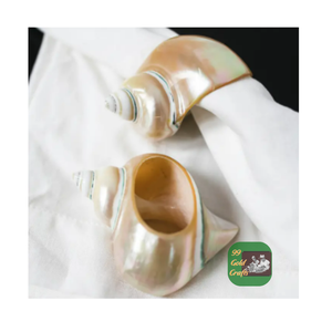 ANNEAU DE SERVIETTE EN COQUILLAGE NATUREL FAIT À LA MAIN DE HAUTE QUALITÉ DÉCOR DE TABLE ÉCOLOGIQUE FOURNITURES DE BANQUET DE DÎNER DE MARIAGE DU VIETNAM - Product Image 4