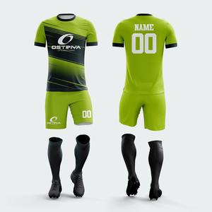 Ensemble de maillot de football OEM fabriqué en usine, respirant, à séchage rapide, maillot et short pour jeunes avec logo personnalisé - Product Image 6