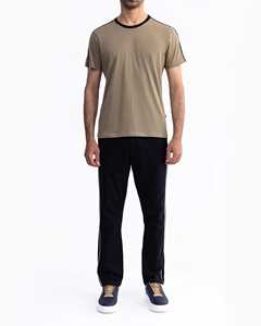 Camisetas de hombre con cuello redondo teñido liso de algodón 100% - Product Image 5