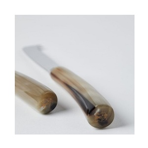 Ensemble de trois fromages élégants en métal avec poignées en corne antique Ensemble de couverts en corne métallique de dernière conception à prix abordables - Product Image 5