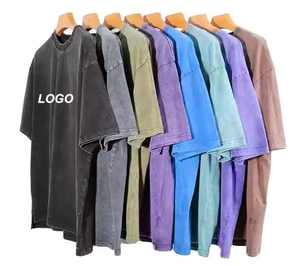 Camisetas de lavado ácido para hombre de mejor diseño, camisas transpirables de secado rápido con logotipo/tamaño y Color personalizados para uso informal de alta calidad - Product Image 4