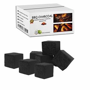 Offre Spéciale 10Kg Briquette Noire Naturel Coquille De Noix De Coco Matériel Extérieur BBQ Grill Charbon De Bois Exportation Directe Indonésie pour L'europe - Product Image 4