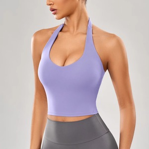 Top Corto Deportivo Sin Costuras para Mujer, al Mejor Precio al por Mayor, Sujetador Deportivo de Yoga, Poliéster de Secado Rápido - Product Image 4