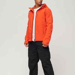 Veste Softshell d'hiver pour homme, imperméable, coupe-vent, à capuche, extensible, extérieur chaud, doublure en coton intérieure, devant pour les voyages - Product Image 3