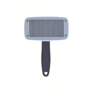 Brosse de toilettage pour chien et chat à tête carrée, monocolore, avec poignée verrouillable, brosse démêlante pour animaux de compagnie, vente en gros, fabricant - Product Image 3